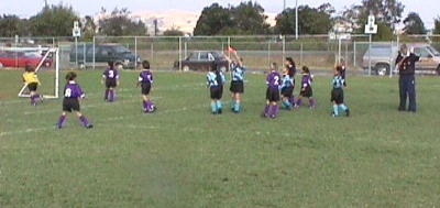 Ladybugs celebration after scoring a goal...